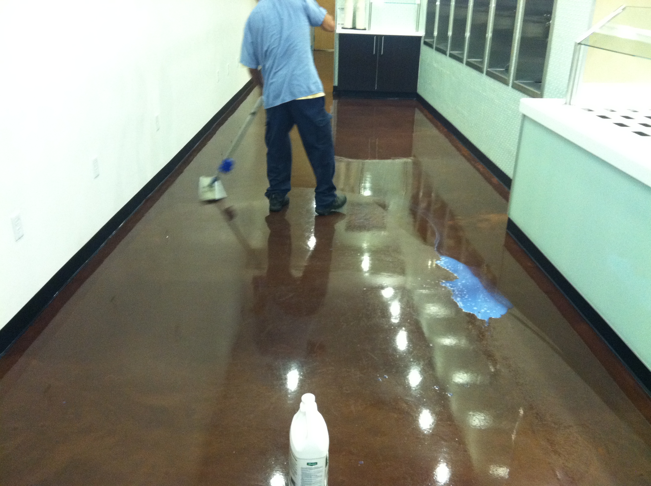 SEALING STAINED CONCRETE